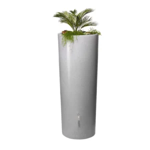Image 4: Stone 2 in1 Water Tank 350 Litres (Silver with tap included)